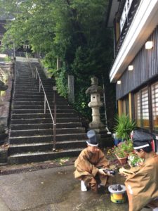 七輪の準備